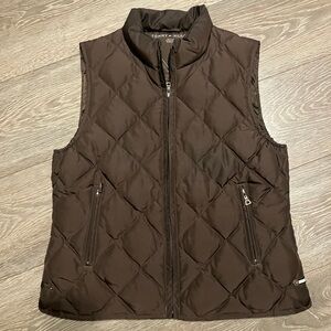 Tommy Hilfiger Brown Quilted Puffer Vest